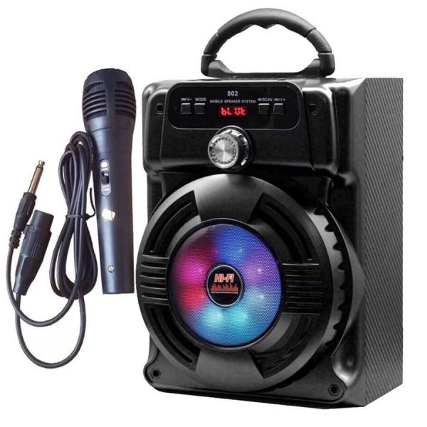Loa karaoke bluetooth mini JHW-802 kèm mic