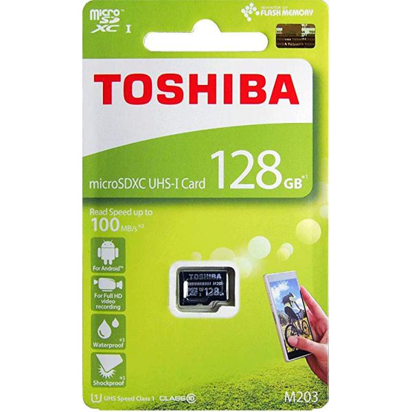 Thẻ Nhớ MicroSD ToShiBa M203 128GB Class 10 100mb/s Chính Hãng