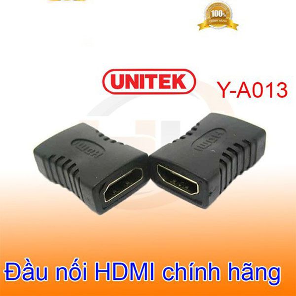Đầu nối 2 cáp HDMI thẳng Unitek YA013