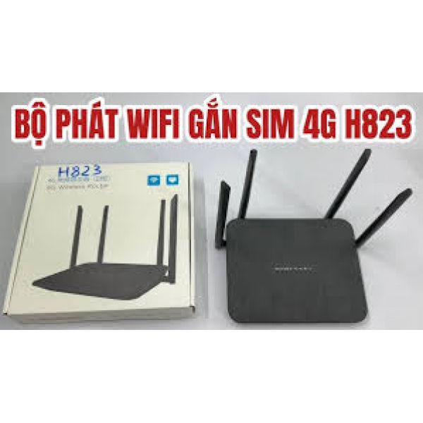 Bộ phát Wifi/dây Lan bằng sim 4G H823 – Chính hãng Kết Nối Tối Đa 32 Thiết Bị