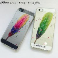 Ốp silicon iphone hình lông vũ 5/5s