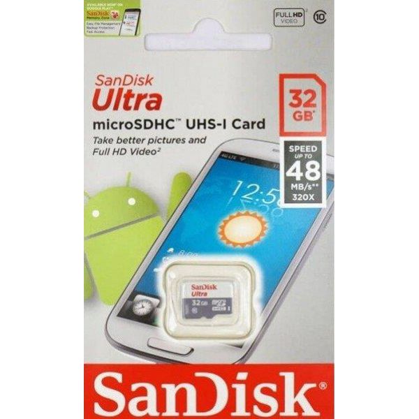 Thẻ nhớ MicroSD SanDisk Ultra 32GB 48MB/s Chính Hãng