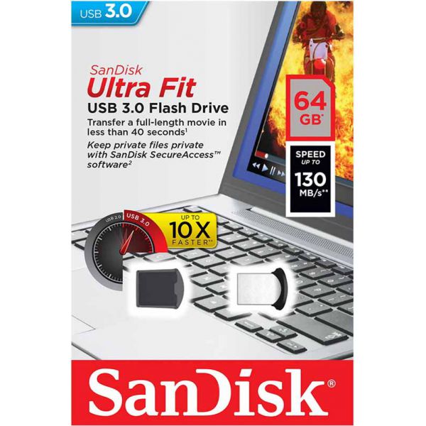 USB Sandisk CZ43 Ultra Fit 64Gb Chính Hãng
