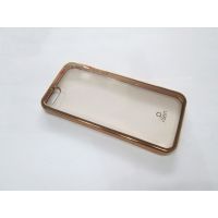 Ốp nhựa dẻo iSen viền bóng giả kim cho iPhone5/5s
