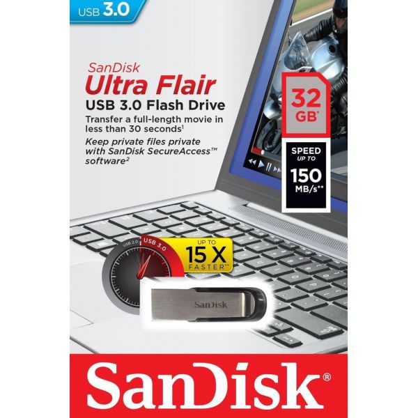 USB SanDisk CZ73 32GB Ultra Flair USB 3.0 Chính Hãng