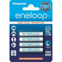 Pin sạc lại AAA Eneloop 750Mah vỉ 4 viên (Panasonic chính hãng)