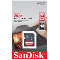 Thẻ nhớ SDXC Sandisk Ultra 64GB SDXC Class 10 48MBs Box Chính Hãng