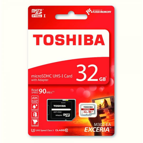Thẻ nhớ microSD Toshiba 32Gb 90Mb/s Class 10 Chính Hãng