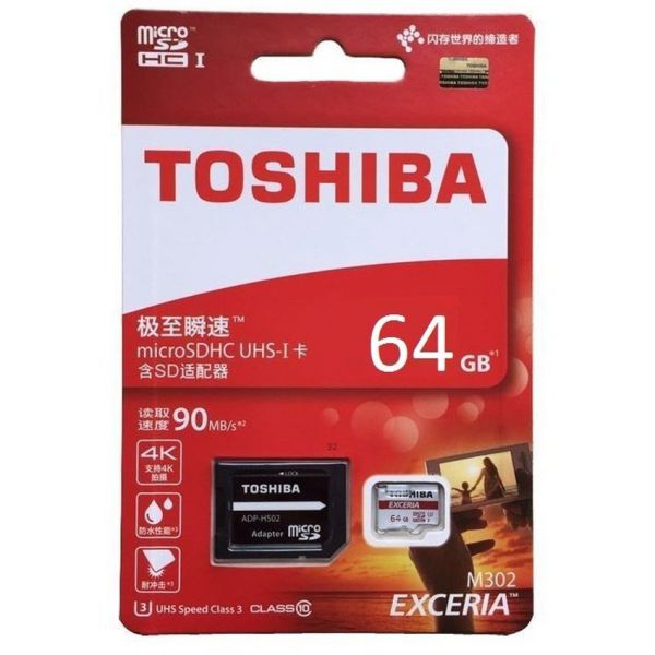 Thẻ nhớ microSD Toshiba 64Gb - 90Mb/s Class 10 Chính Hãng