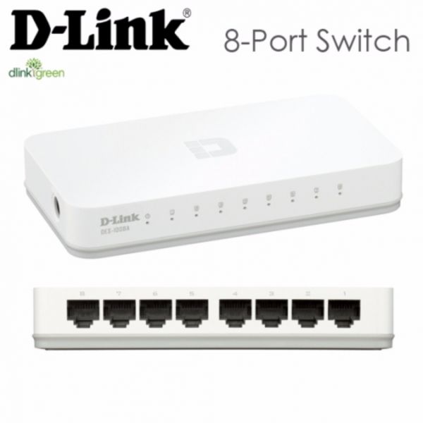 Bộ chia mạng D-Link Switch 8port DES-1008A chính hãng