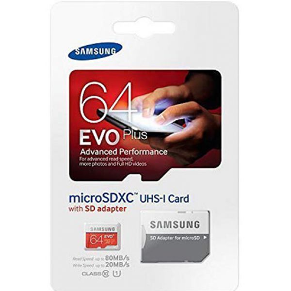 Thẻ nhớ micro SDXC SAMSUNG EVO plus 64GB  UHS-1 Chính Hãng tốc độ 80mbs