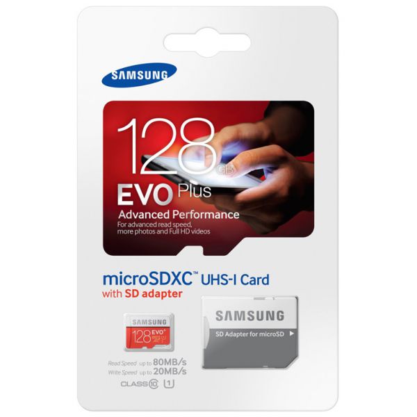 THẺ NHỚ MICROSDXC SAMSUNG EVO plus 128GB  UHS-1 80mbs Chính Hãng