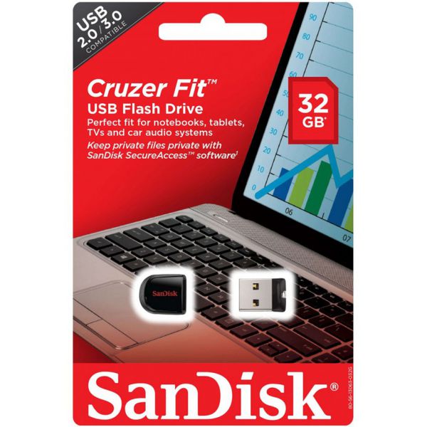 USB Sandisk Cz33 32Gb 2.0 (Cruzer Fit)