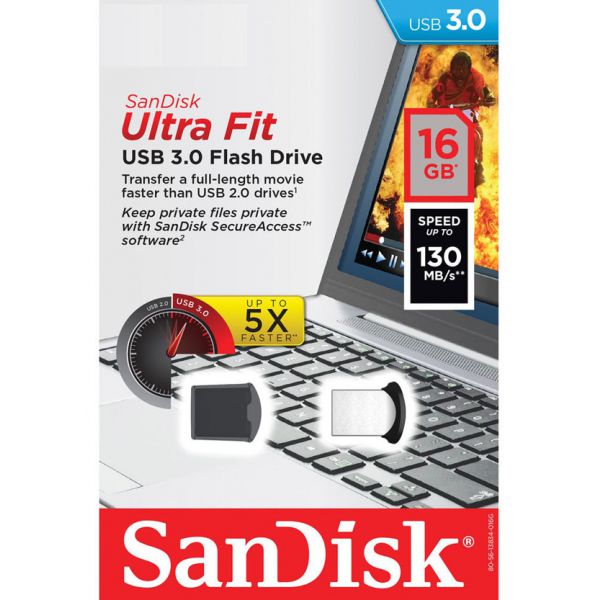 USB Sandisk CZ43 Ultra Fit 16Gb Chính Hãng