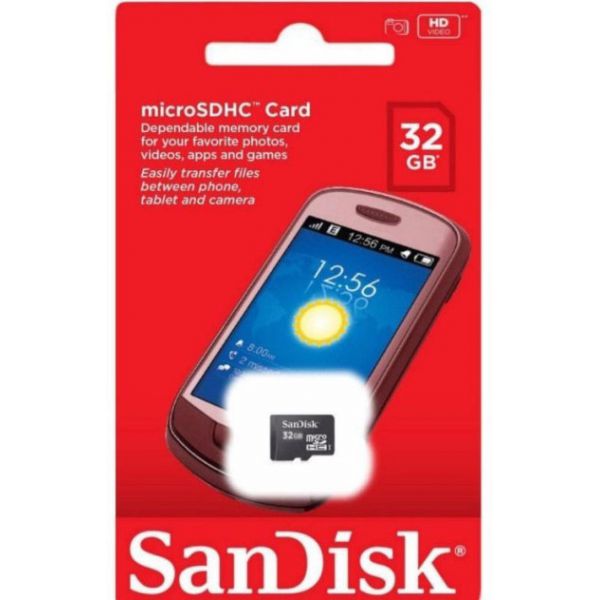 Thẻ nhớ Micro Sandisk Class 4 32Gb Chính Hãng