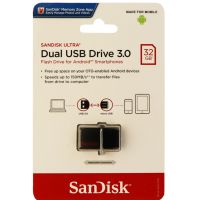 USB Sandisk OTG 3.0 Ultra Dual 32GB (Đen) Chính Hãng