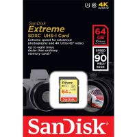 Thẻ nhớ SDXC Sandisk Extreme 64gb U3 4K V30 90mb/s Chính Hãng