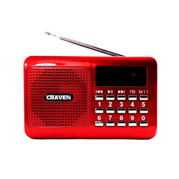 Đài FM Craven CR-16 đọc usb, thẻ nhớ