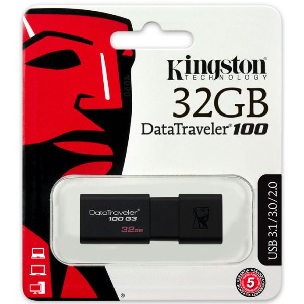 USB Kingston DT100 G3 32GB Chính Hãng