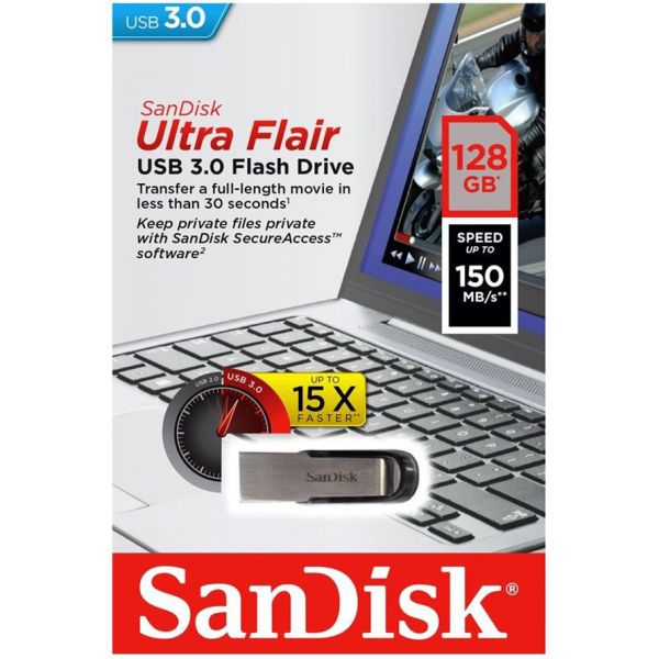 USB SanDisk CZ73 128GB Ultra Flair USB 3.0 Chính Hãng