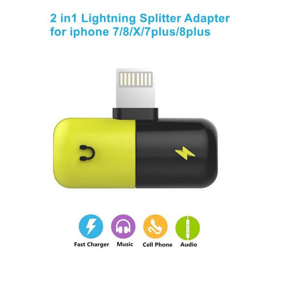 Cáp chuyển iphone 7/8/x/xs max cổng lightning splitter
