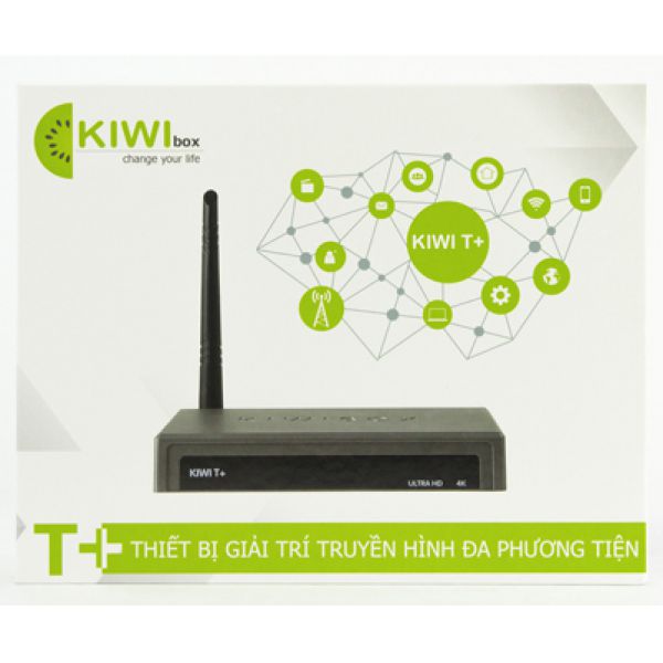 Android Tivi Box KIWI T+ Chính Hãng Tích Hợp Truyền Hình Số Mặt Đất  Chính Hãng tặng chuột