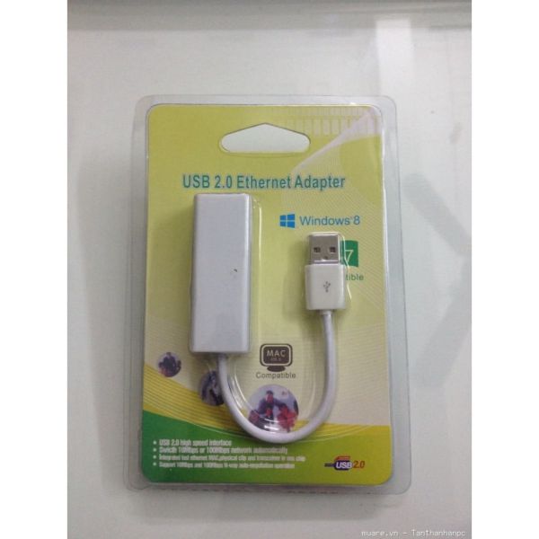 Cáp Chuyển Tín Hiệu USB sang Lan Card mạng