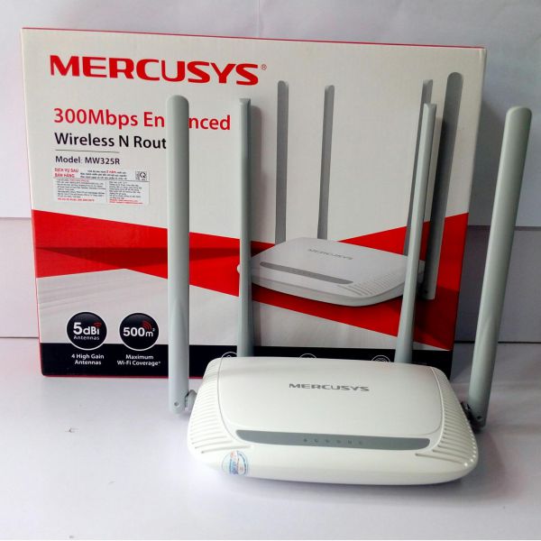 Bộ phát Wifi Mercusys MW325R 4 Râu chính hãng