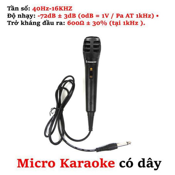 Micro Karaoke dây Zansong không hộp