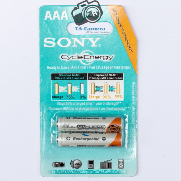 Pin Sạc AAA Sony CycleEnergy 4300MAH Vỉ 2 Viên