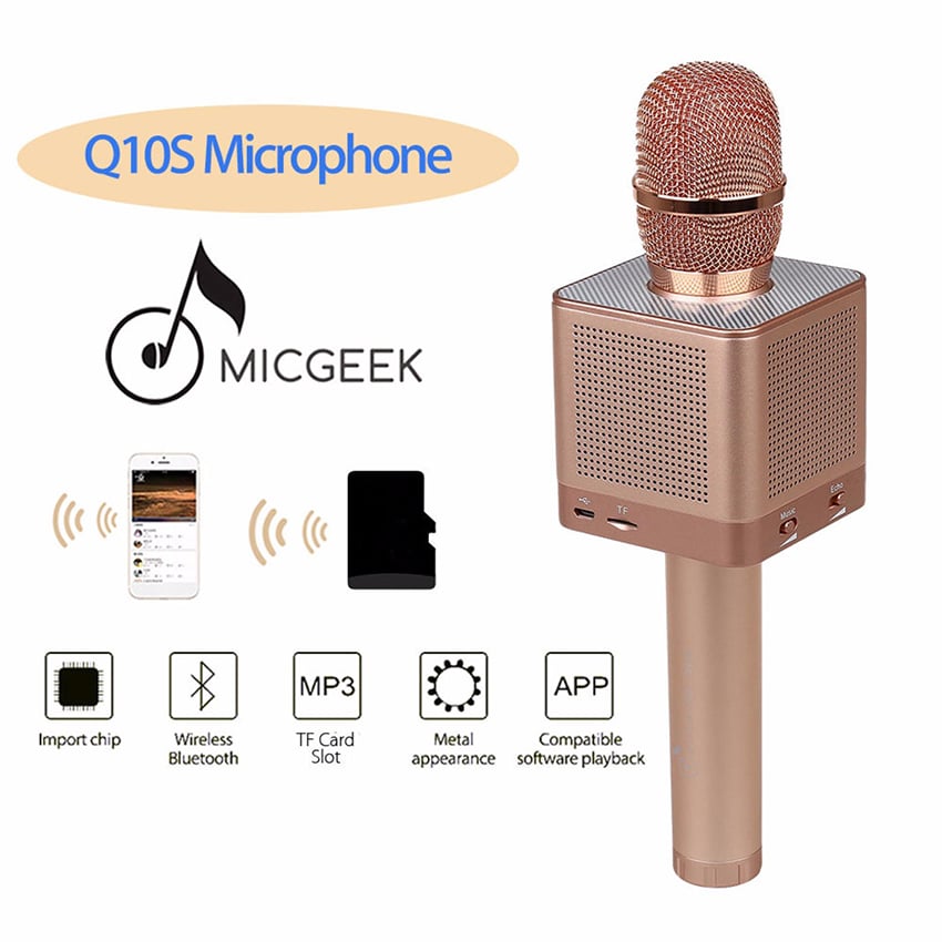 Micro Karaoke Bluetooth kèm loa Micgeek Q10S chính hãng