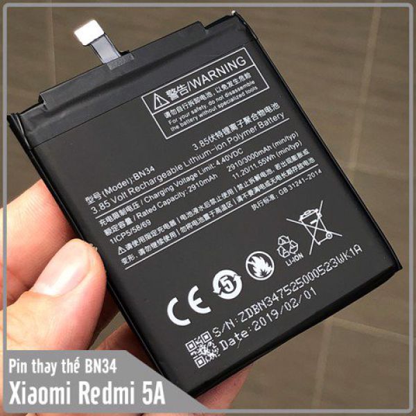 Pin Xiaomi BN34 redmi 5A cao cấp