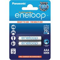 Pin sạc lại panasonic-eneloop AAA 750 mah vỉ 2 viên