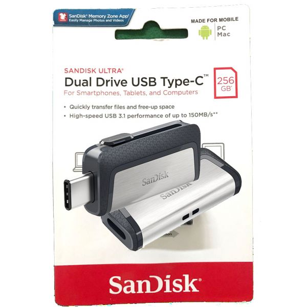 USB Sandisk OTG Type-C 256gb chính hãng