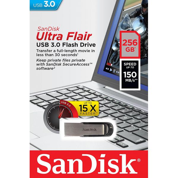 USB SanDisk CZ73 256GB Ultra Flair USB 3.0 Chính Hãng