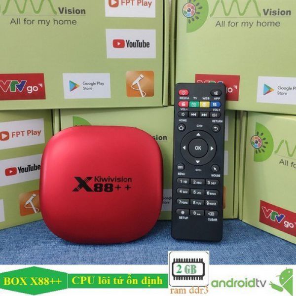 Androi TV Box Kiwivision Ram 2G, X8++
