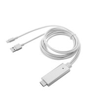 Dây chuyển HDMI cho Iphone trắng hỗ trợ các dòng Ip, các hệ điều hành ios