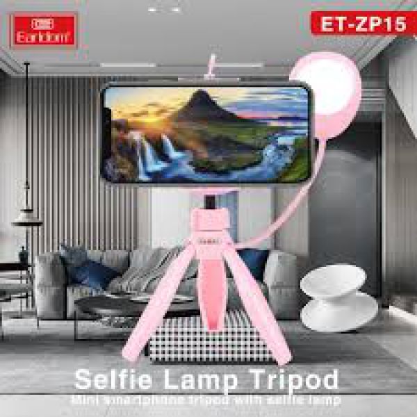 Tripod Kèm Đèn Hỗ Trợ Selfie Earldom ZP-15
