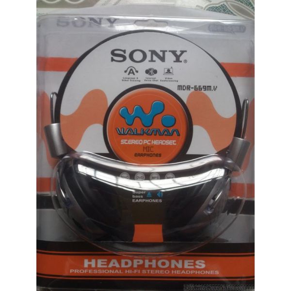 Tai nghe dây trùm đầu có mic Sony MDR-669M.V cao cấp
