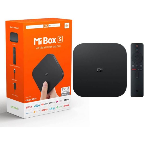 Android tv box Mibox S 4k chính hãng - Quốc Tế tặng kèm chuột không dây 