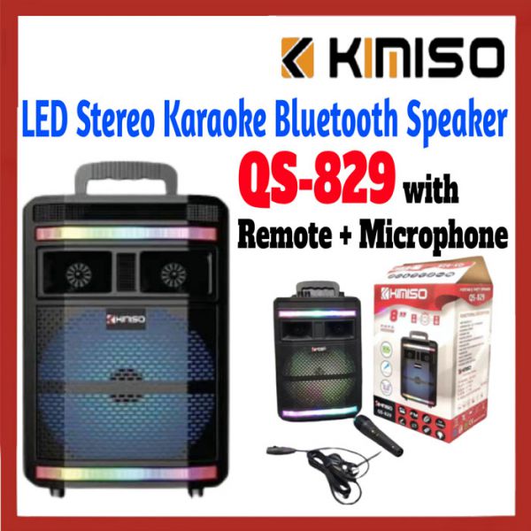 Loa Bluetooth Kimiso QS-829 tặng kèm 1 mic có dây