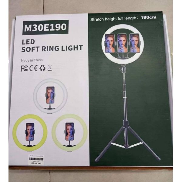 Bộ đèn LiveStream đường kính 30cm kèm chân dựng 190cm M30E190