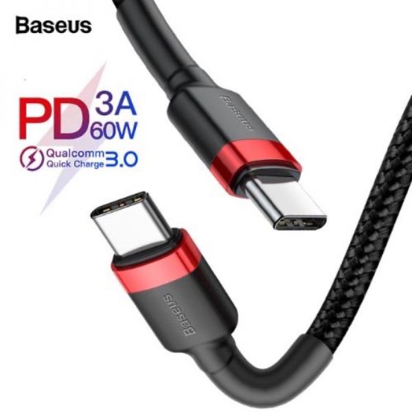 Cáp sạc Baseus Baseus Cafule PD2.0 60W  1m flash charging USB For Type-C cable (20V 3A)