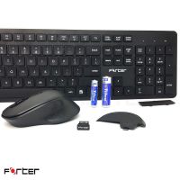 Combo chuột và bàn phím không dây Forter Km8800 Chính Hãng