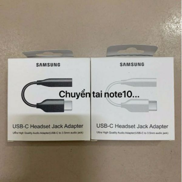 Jack Chuyển Đổi Âm Thanh Từ Type C Sang Jack 3.5mm Cho Samsung Note 10 Note 10 Plus