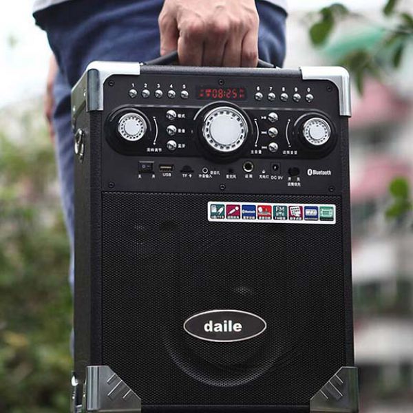 Loa bluetooth karaoke Daile S8 tặng 1 mic không dây (hàng nhập khẩu)