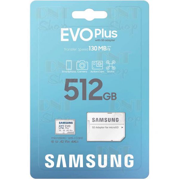Thẻ nhớ MicroSD 512GB Samsung EVO Plus MB-MC128KA 130MB/s Chính Hãng