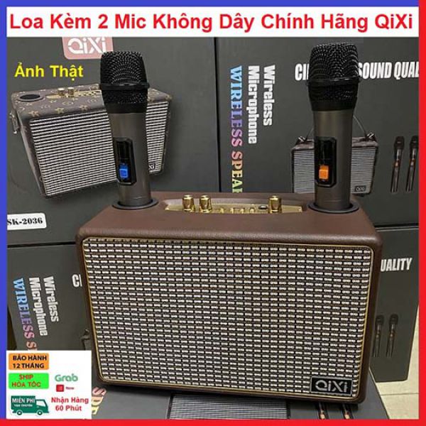 Loa Bluetooth Karaoke Qixi SK 2036 chất âm hay hình thức đẹp