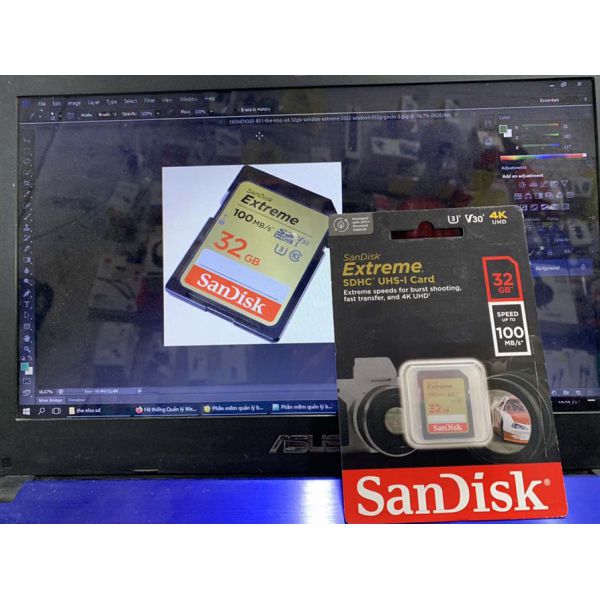 Thẻ nhớ SDHC Sandisk Extreme 32gb U3 V30 100mb/s Chính Hãng