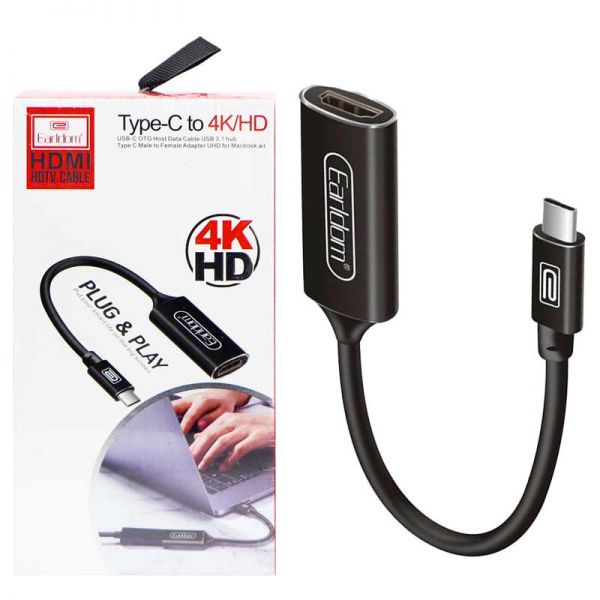 Jack Chuyển Đổi Từ Cổng Type C Ra Cổng HDMI Earldom W11( Độ Phân Giải 4K)